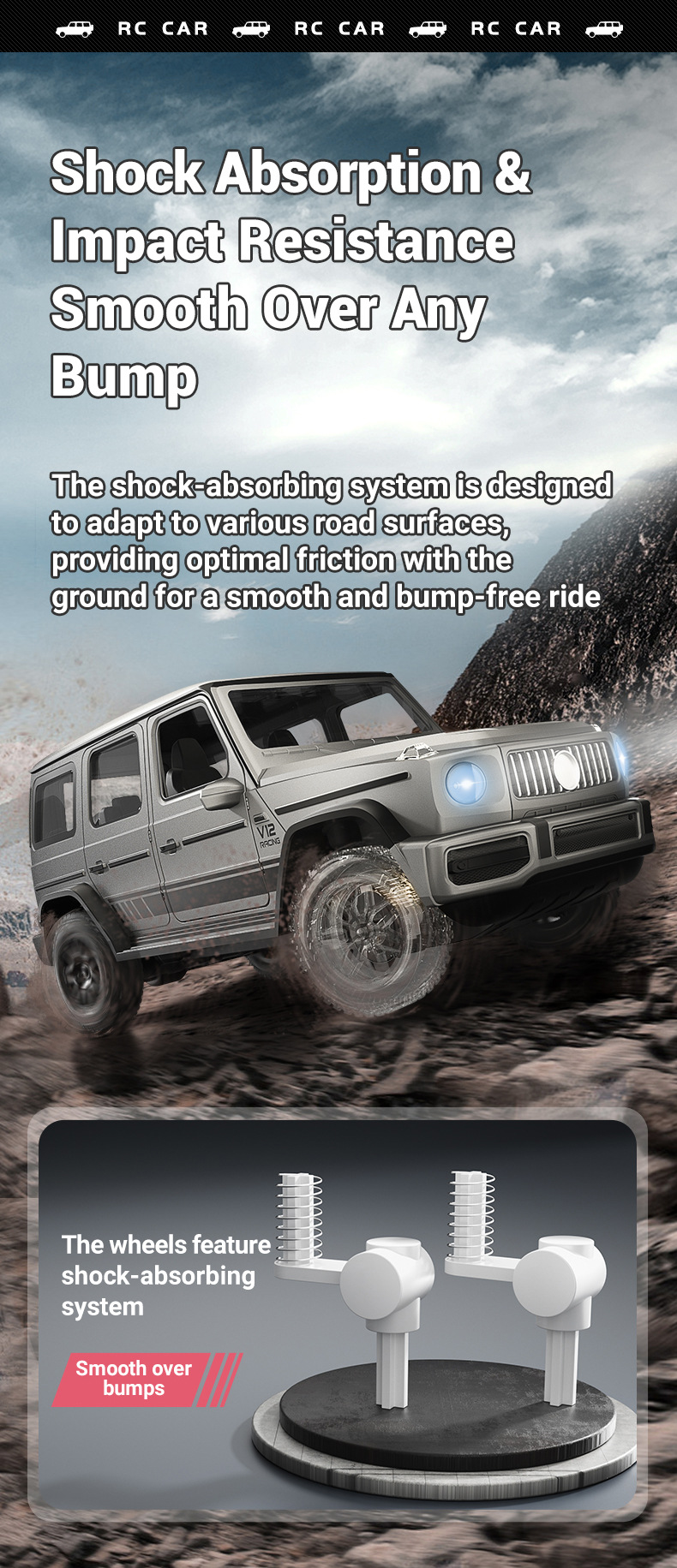 [Pink] Simulation 1:14 climbing off-road vehicle model Gesture sensing RC remote control car children