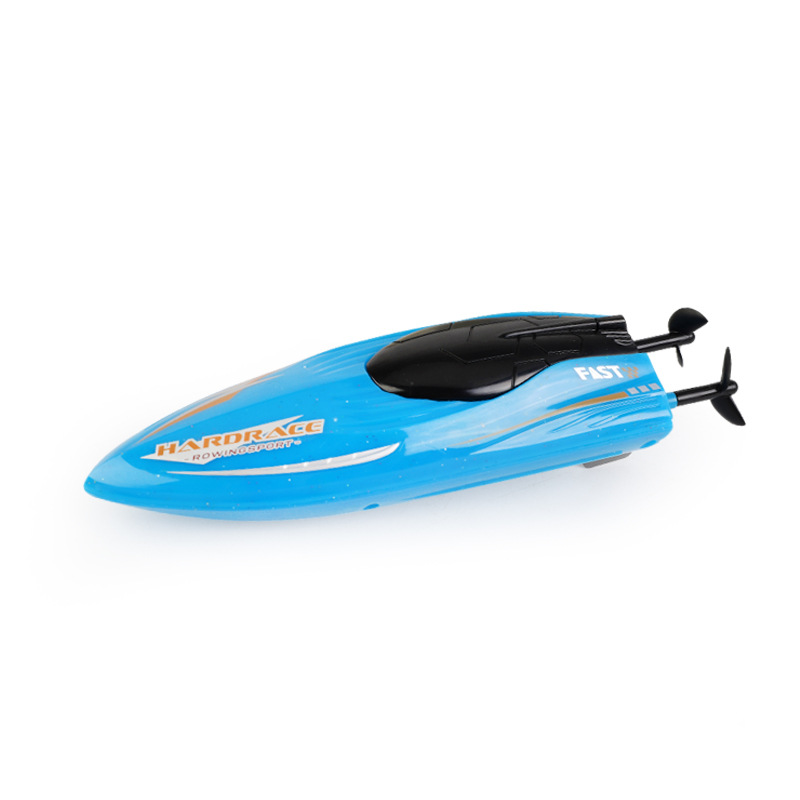 [Blue] Mini 2.4G remote control boat simulation electric speedboat model children