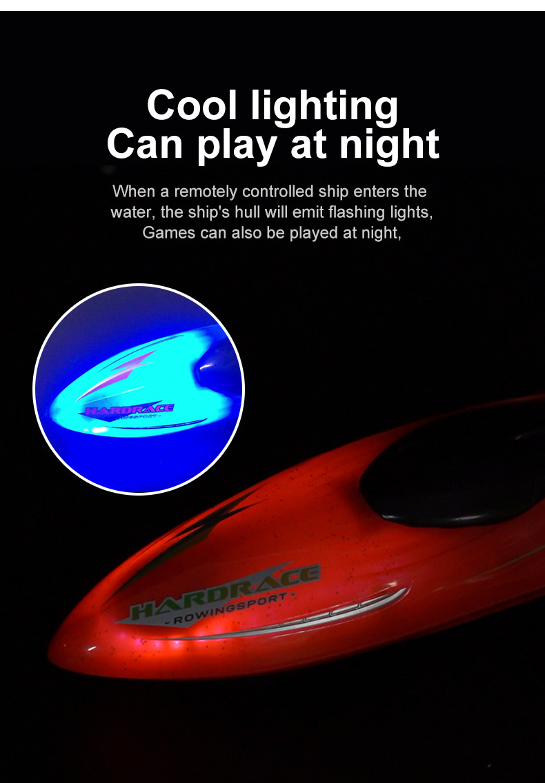 [Red] Mini 2.4G remote control boat simulation electric speedboat model children