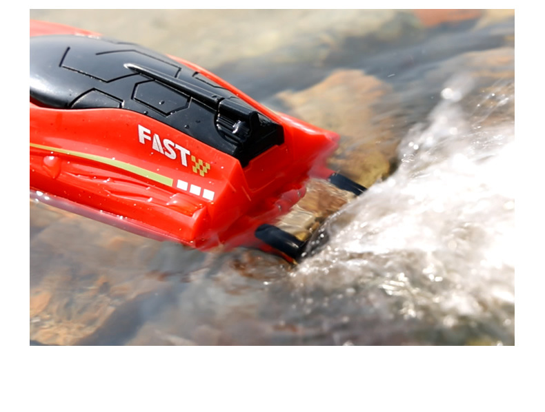 [Red] Mini 2.4G remote control boat simulation electric speedboat model children