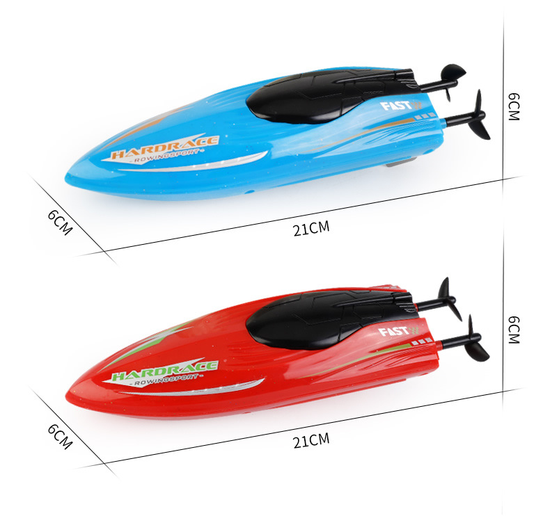 [Red] Mini 2.4G remote control boat simulation electric speedboat model children