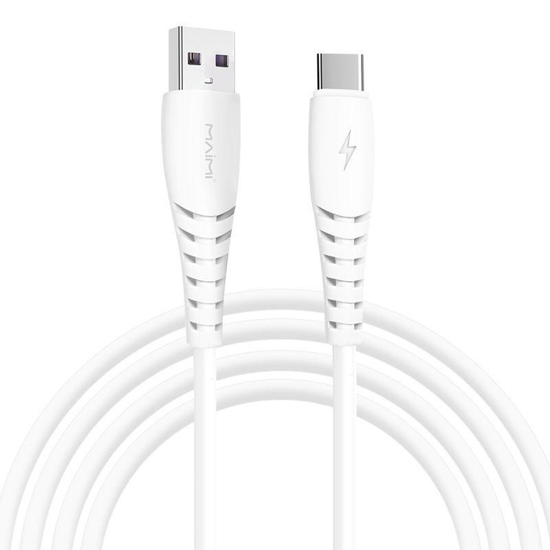 1M Type-A to Type-C Suitable for Android Type-C fast charging 6A charging cable, flash charging data cable, PVC cable Charger & Data Cable 6A