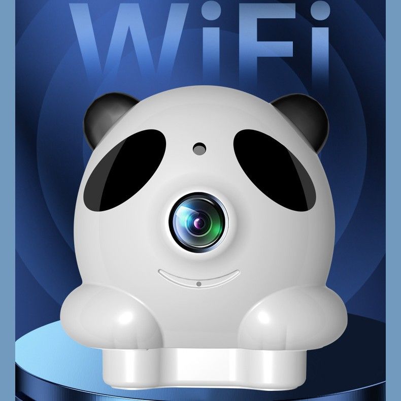 Panda surveillance camera 2 million pixel HD night vision mobile phone remote wireless wifi180 degree rotation home smart home indoor HD camera mobile detection alarm voice intercom  XM20