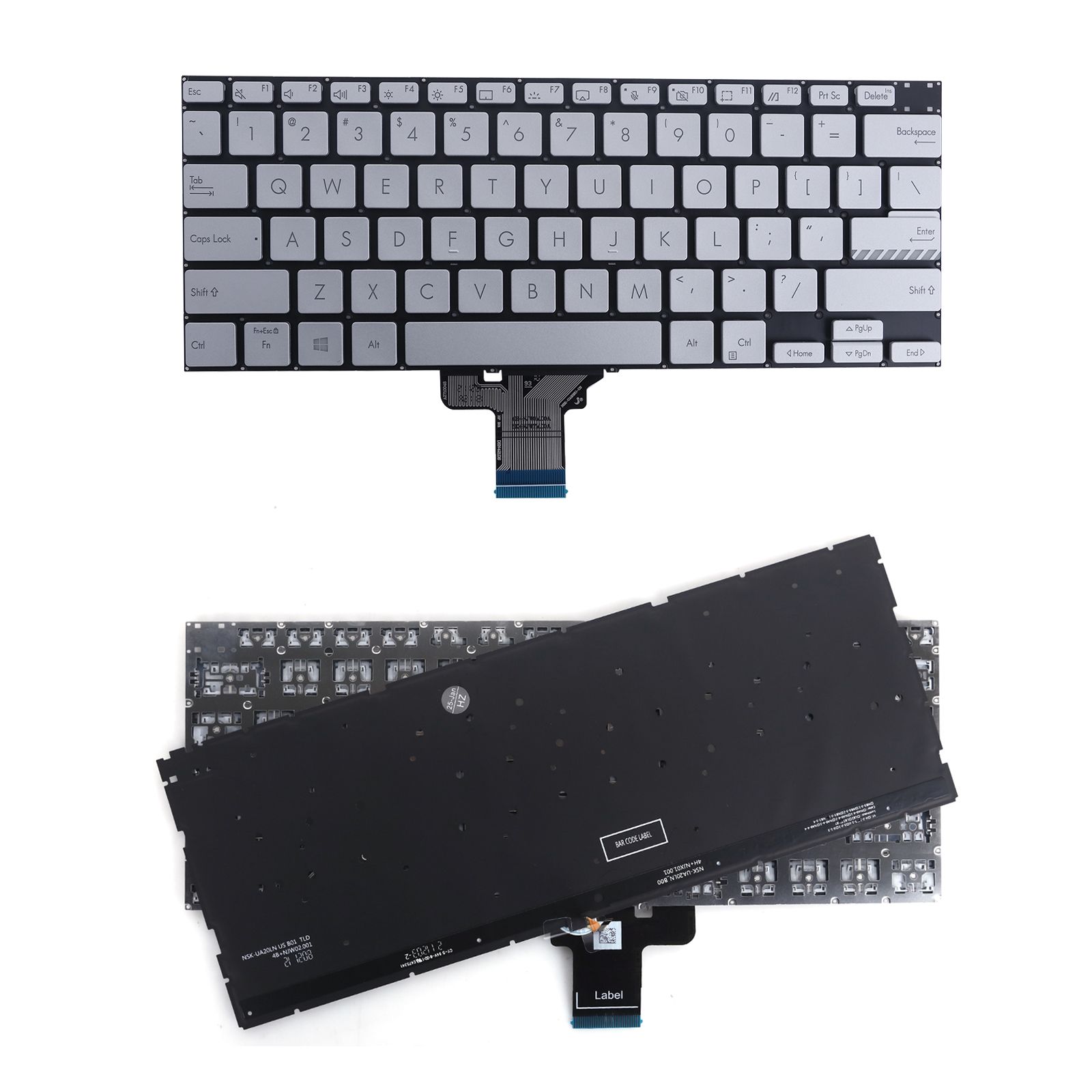 ASUS M3400 M3401 K3400 X3400 M7400 X7400 Silver(Backlit.WIN8) OEM  N/A