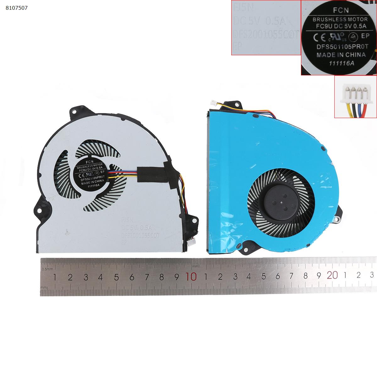 ASUS FX53V FX53VD KX53VE ZX53VD ZX53VE GL553V FX53VD(OEM) Laptop Fan N/A