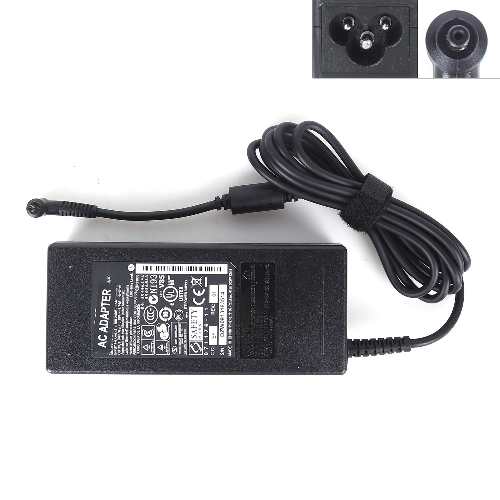 Acer Swift X SFX14-42G-R607 RTX3050Ti 19V 4.74A 90W 3.0mm PA-1900-32(Quality：A+) Laptop Adapter 19V 4.74A 90W 3.0mm