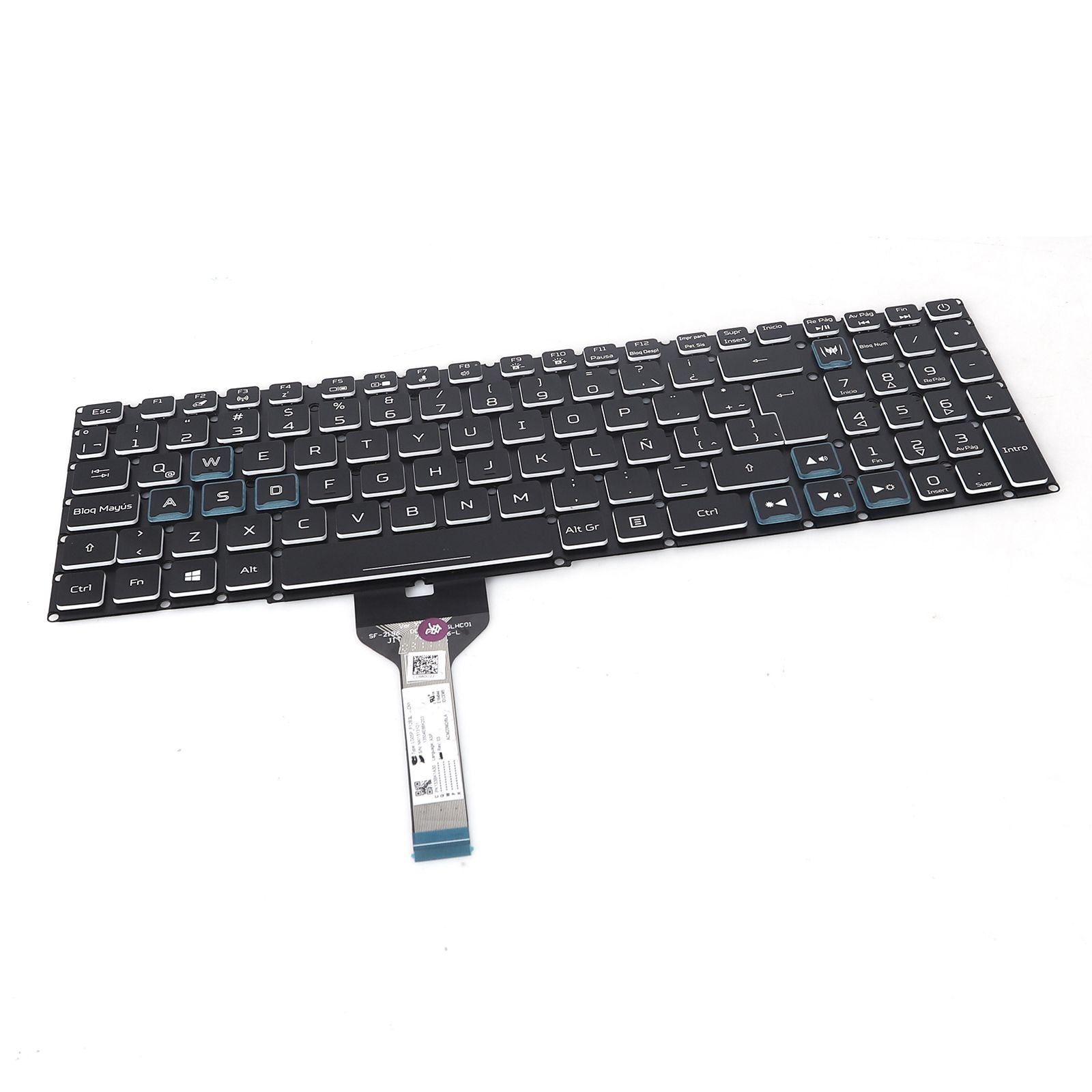 Acer Nitro 5 AN515-56 AN515-57 AN517-53 AN517-54 BLACK (Full Colorful Backlit ,Blue crystal key cap, Win8 )  N/A