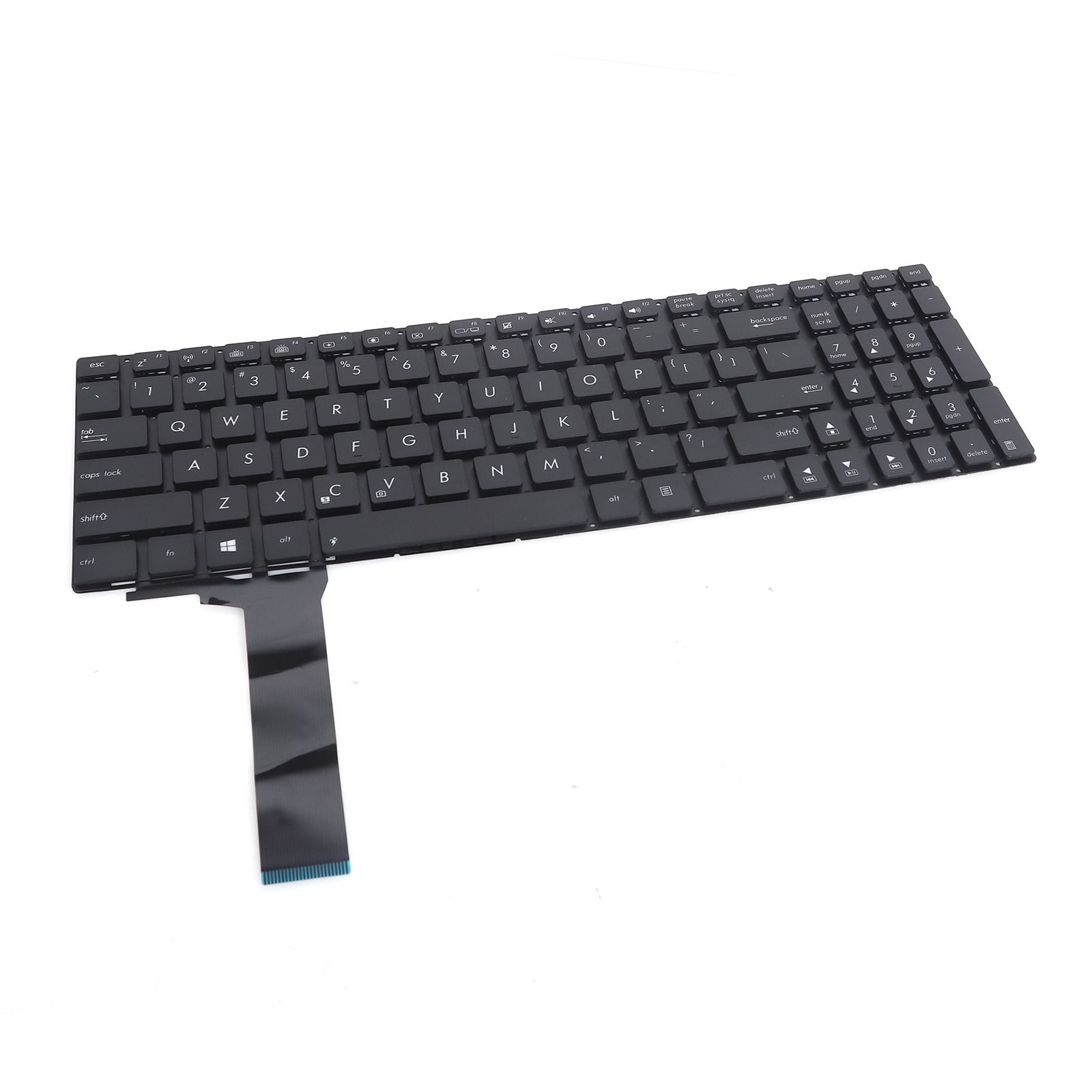 ASUS N56 N550 N56V U500VZ N76 N76VM N76VJ BLACK(Backlit,Without FRAME,Red Printing) OEM US N/A Laptop Keyboard (OEM-A)