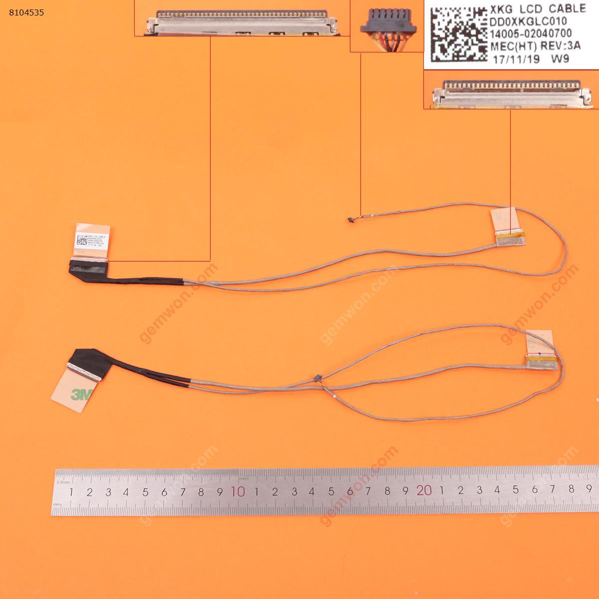 ASUS VivoBook X510 A510UA X510UN X510UR DD0XKGLC020，ORG LCD/LED Cable DD0XKGLC020   DD0XKGLC010 14005-02040700