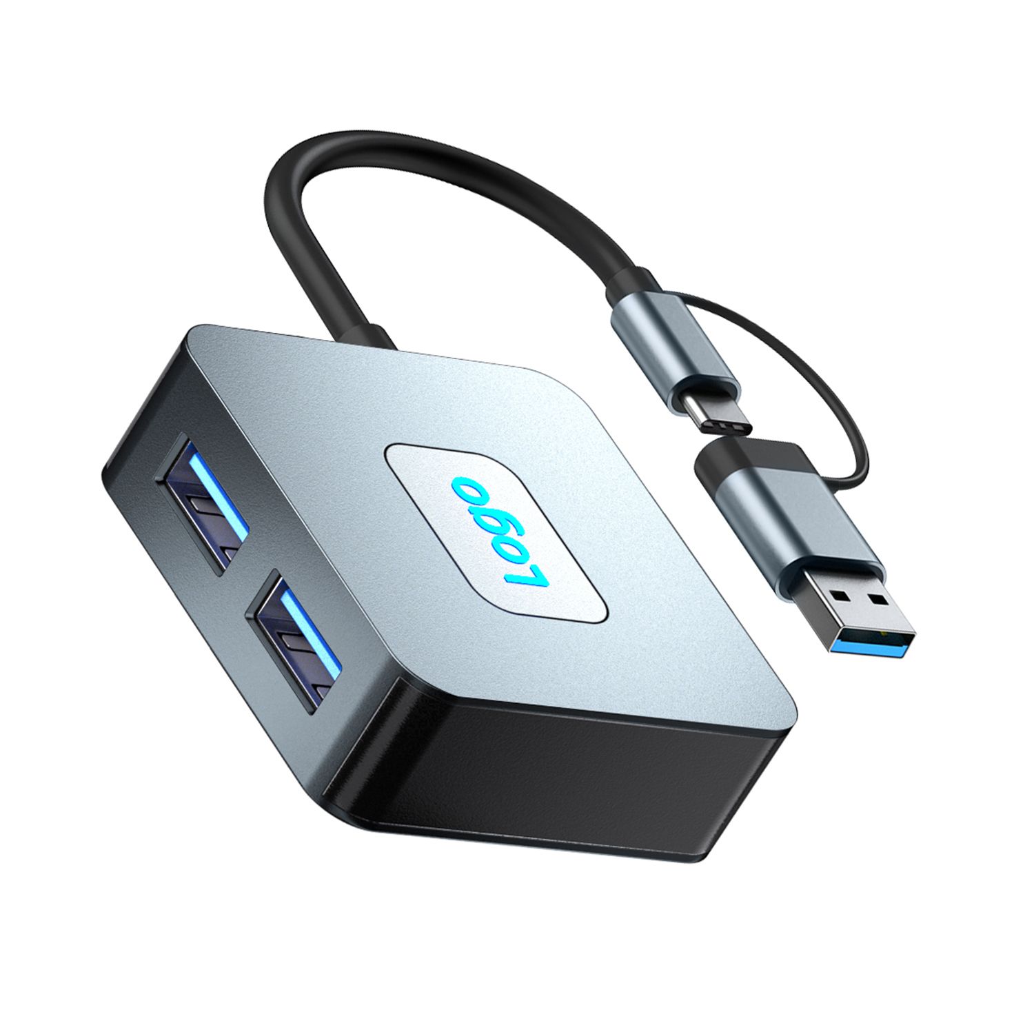 Notebook docking station four-in-one HUB type-c hub 4in2 USB3.2*4 10Gbps  BYL-2320