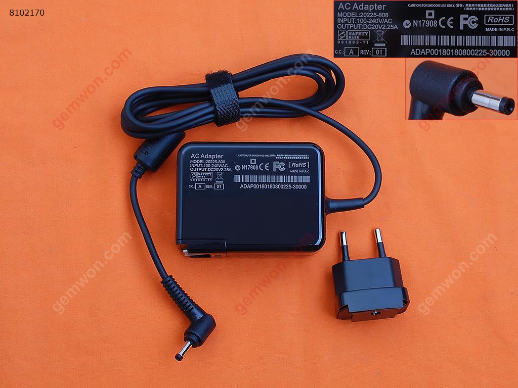 LENOVO 20V 2.25AΦ4.0*1.7 45W Ideapad 100 100s Yoga310 Yoga510（Wall Charger Portable Power Adapter）Plug：EU Laptop Adapter 20V 2.25AΦ4.0*1.7 45W