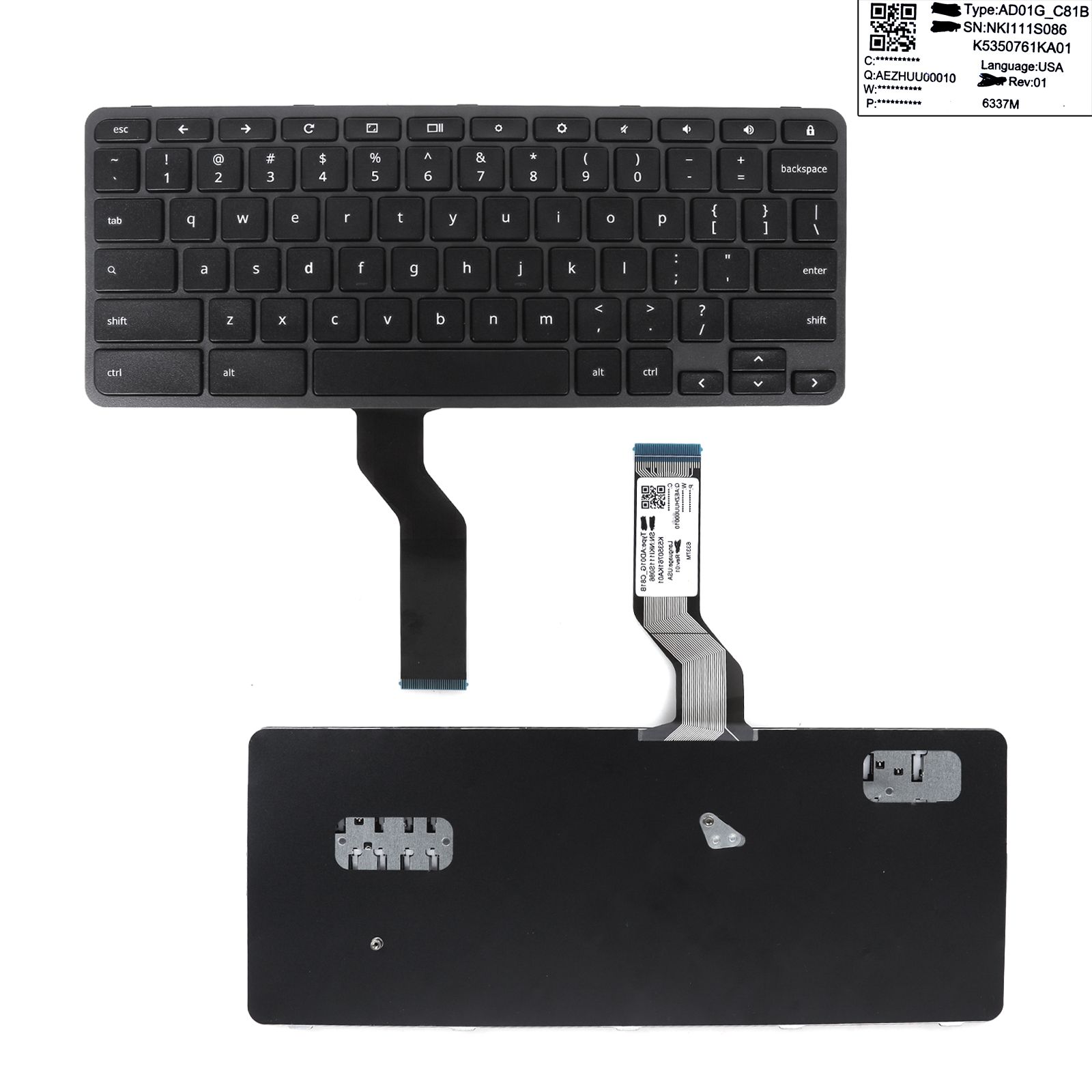 Acer Chromebook R721T R722 R736 R756T Grey FRAME BLACK  n/a