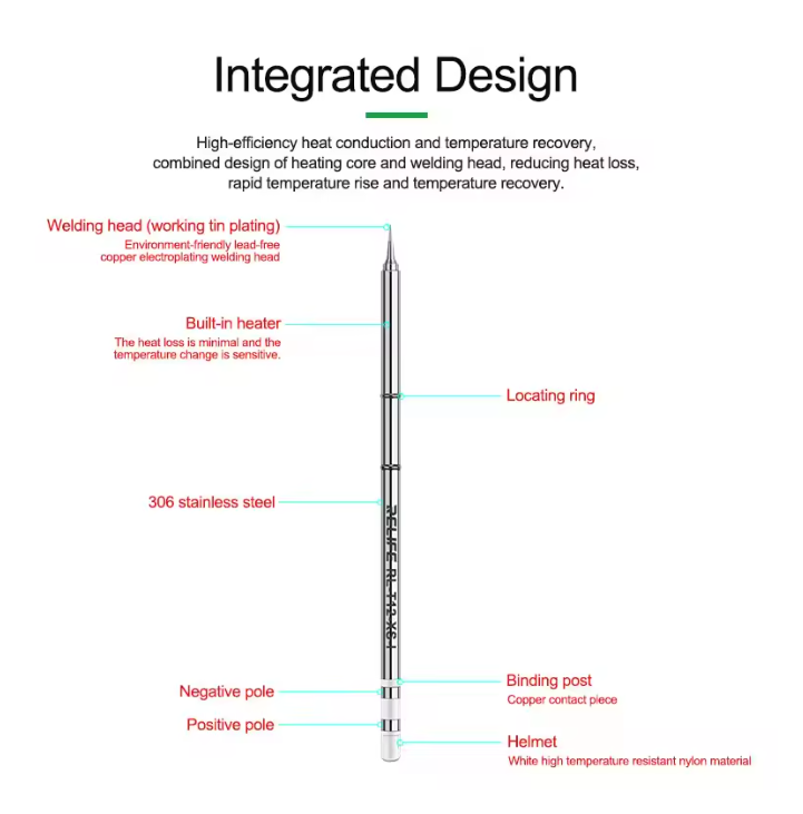 [RL-T12-XS-I] RL-T12-XS-I/J/SK/K Soldering Solder Iron Tips For Hakko FX951 STC AND STM32 OLED Soldering Station E  RL-T12-XS