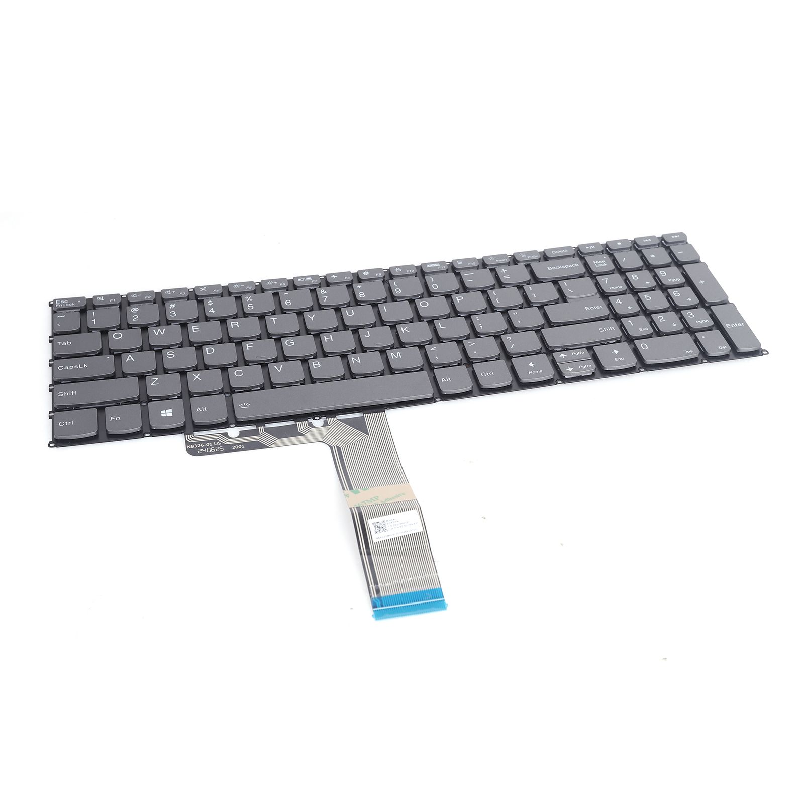 Lenovo ideapad 3-15ABA7 3-15IAU7 3- 17ABA7 3-17IAU7 Gray（Backlit ） US N/A Laptop Keyboard ()