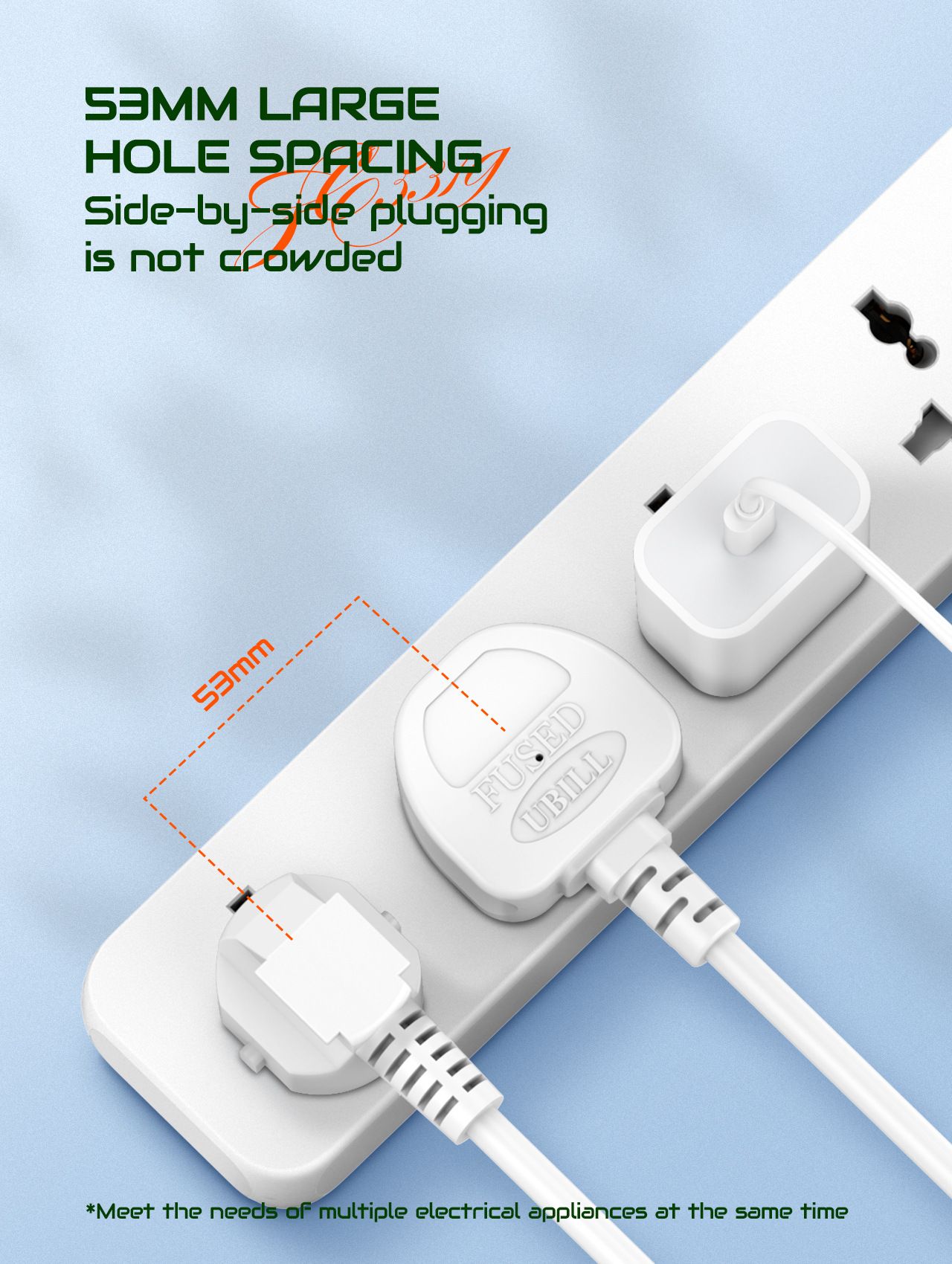 Universal jack panel USB perforated PD Quick-charge jack board US/EU/UK slot 53mm pitch 38W Maximum output 1*TYPE-C PD3.0/20W 1*USB-A/QC3.0/18W 1*USB-A/2.4A European standard  SC5319