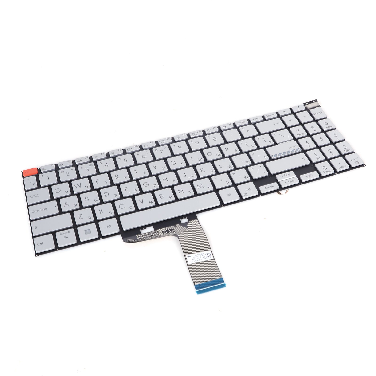Asus K6602Z X1603Z K6502V N7601Z N7600Z SILVER（Backlit，Small Enter，Esc Orange，Win8）  9Z.NLHBN.L0R