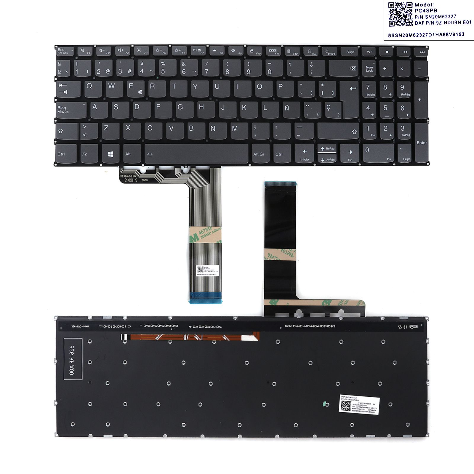 Lenovo xiaoxin Air 15 2020 Air15 2021 Air 15 2022 GRAY（Backlit，Win8）  N/A