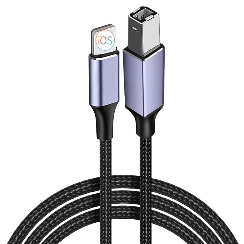 The Apple to USB square port Type-C electronic piano cable is compatible with the iPad Pro OTG Apple Data Instrument sound card cable Charger & Data Cable MDH-090