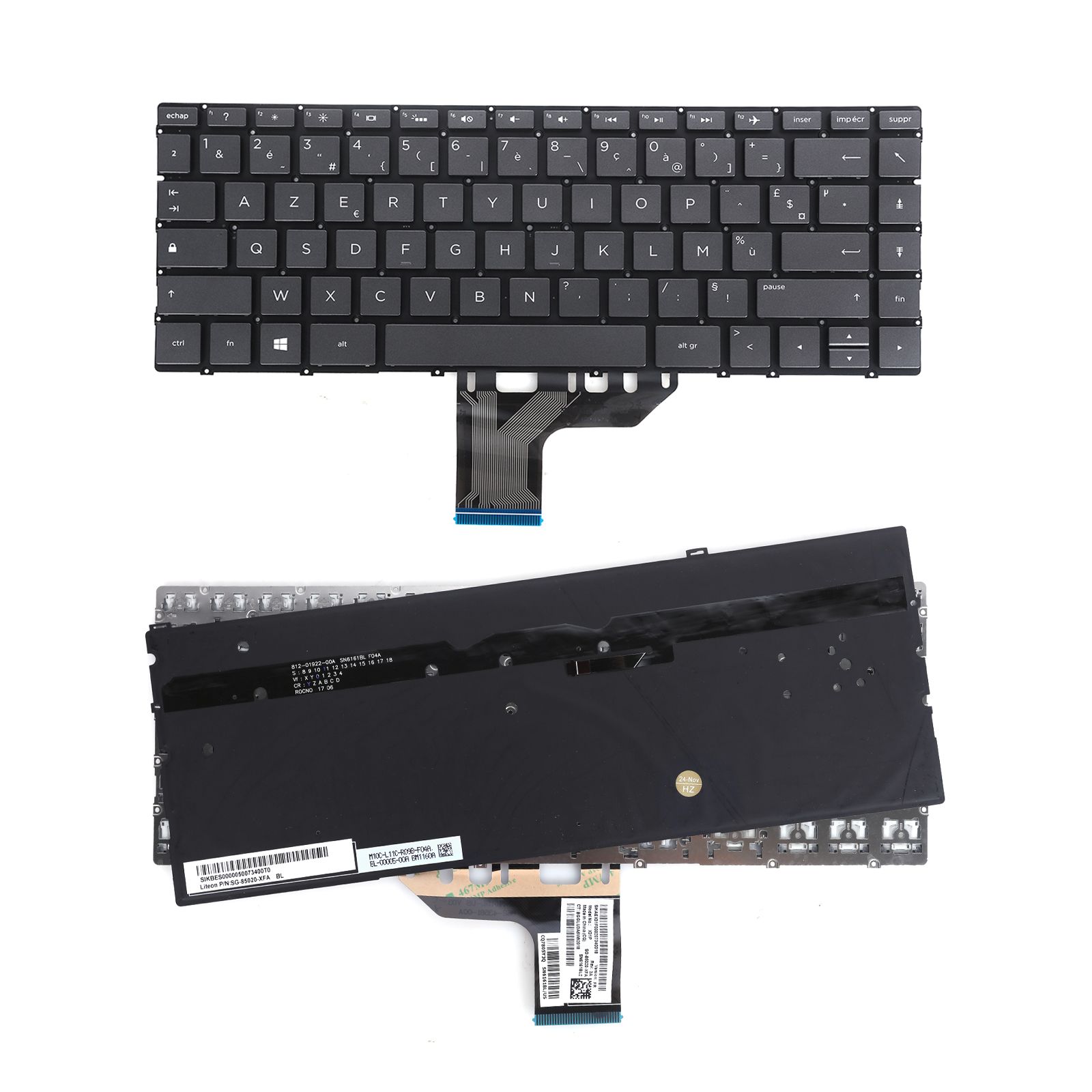 HP Spectre x360 13-W010CA 13-W013DX 13-W020CA 13-W023DX  (Backlit,Without FRAME,WIN8)  FR NSK-XB2BQ P/N 9Z.NECBQ.20F Laptop Keyboard (Original)