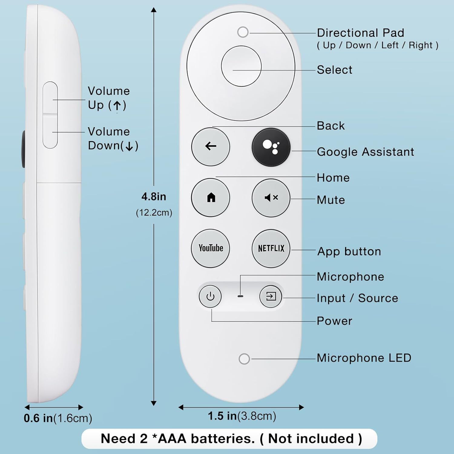 Google G9N9N TV box Chromecast Googel TV remote control  G9N9N