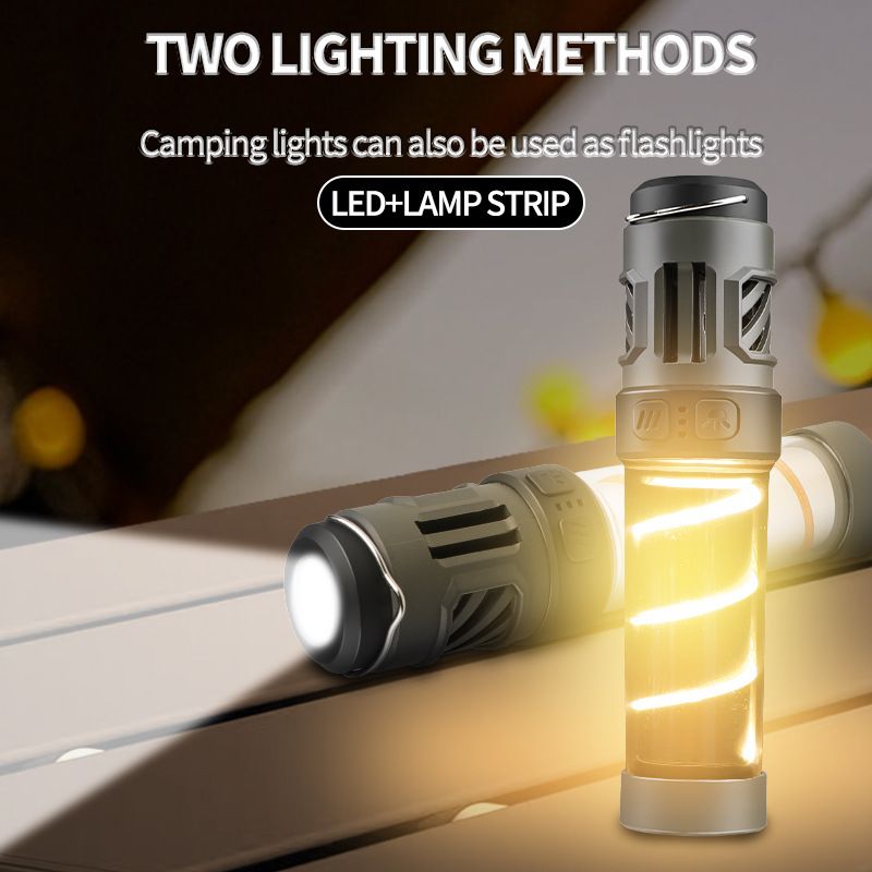 LED mosquito repellent camping light Outdoor lighting flashlight Multi-functional camping light tripod camp light  Ah06