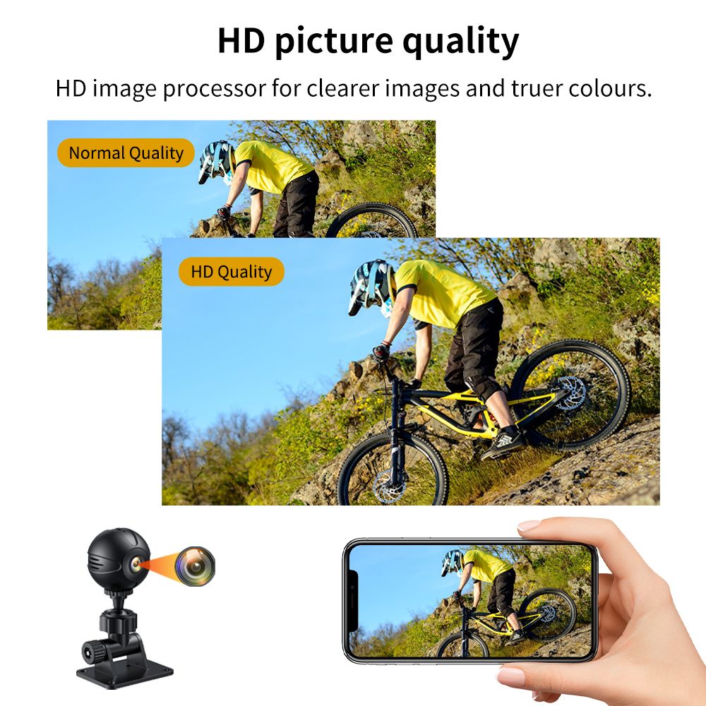 X3 high-definition camera, indoor home monitor, outdoor sports, multi-scenario wireless WIFI, high-definition monitoring, object movement monitoring, high-definition infrared night vision, remote viewing on mobile phone, TF storage, multiple installation methods  X3