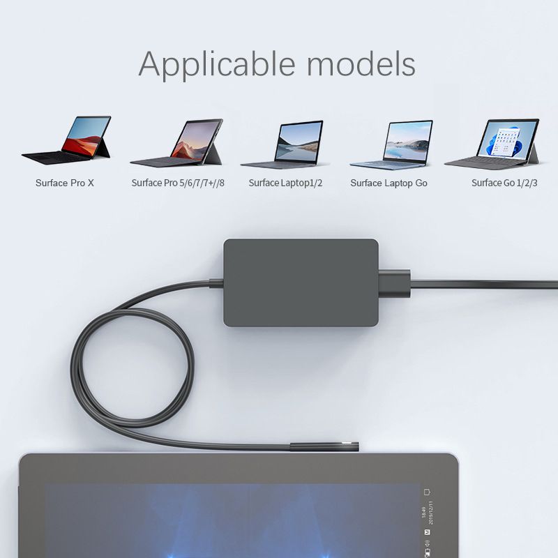 Compatible with Microsoft tablet power adapter Surface Por6 charger 15V2.58A 44W European standard Laptop Adapter A1800