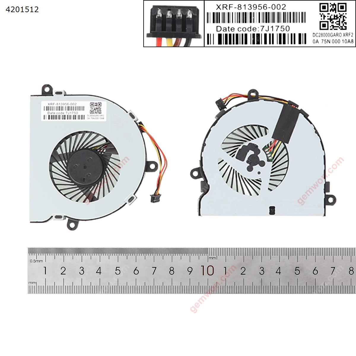 HP 15-AC121DX 15-AC067TX 15-AF 15-AY 15-BS 14-R020 250 G6 TPN-C116 TPN-C125 250G4 255G4(4 Pin,Original) Laptop Fan 813946-001 FGKB  DC28000GAF0 FCC2     FN0565-S1084L2AH      FN0565-A1033L2AL   DC28000GAR0 ARX1