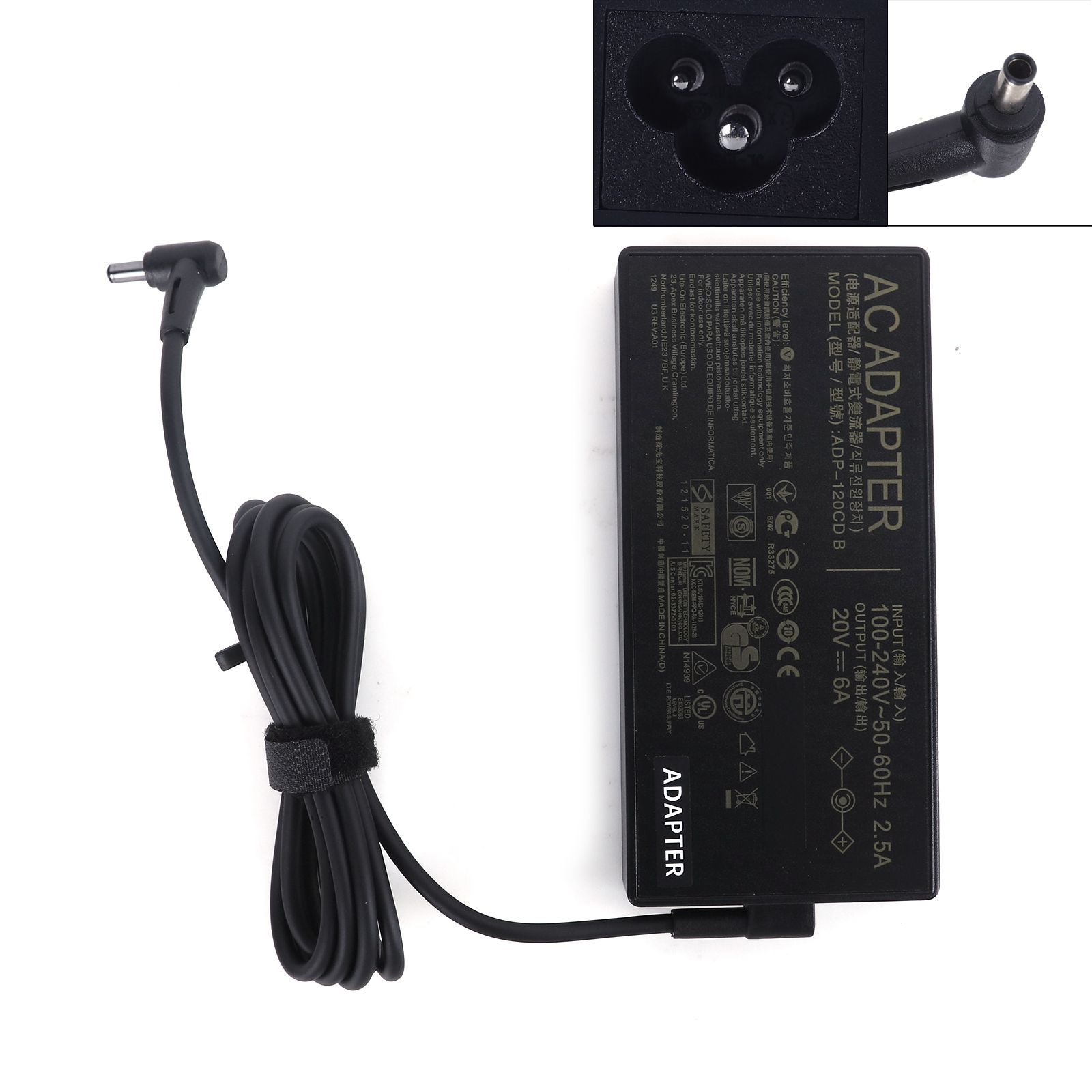 ASUS 20V 6A 120w 4.5mm*3.0mm (Quality：A+)   Laptop Adapter 20V 6A 120w 4.5mm*3.0mm