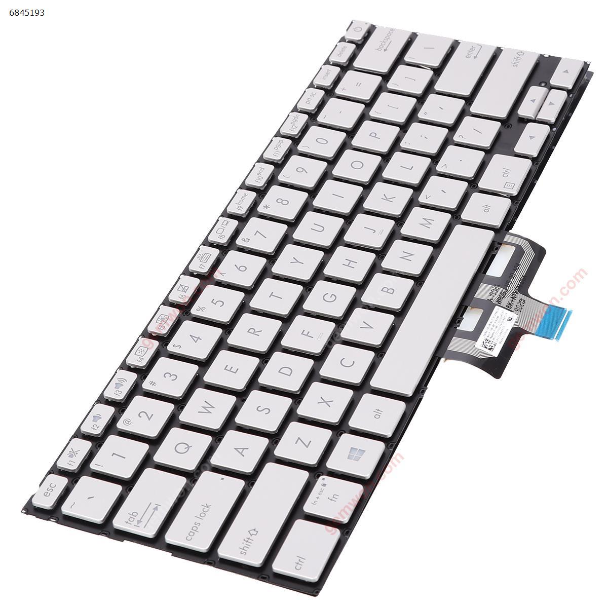 ASUS ZenBook UX433FA UX433FN SILVER （Backlit Win8） US 0KNB0-262HUS00 0KN1-522US13 Laptop Keyboard (Original)