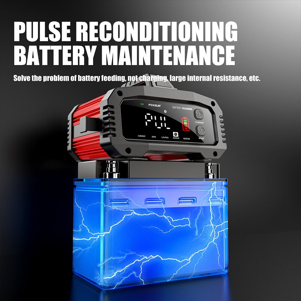 25A high-power portable 12V and 24V lithium iron lead-acid chargers for cars, ships and motorcycles  FPT-250