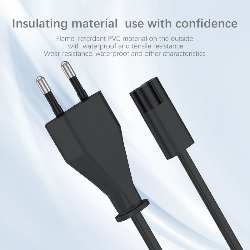 Surface power extension cable, European standard pure copper cable AC cable, suitable for a 0.5-meter eight-hole charger  E170144