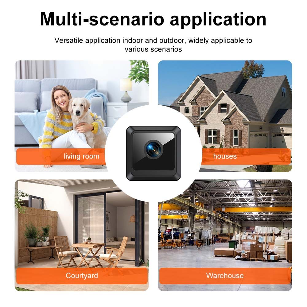1080 high-definition camera magnetic attraction wireless intelligent mobile detection night vision remote monitoring home network camera W02  W02
