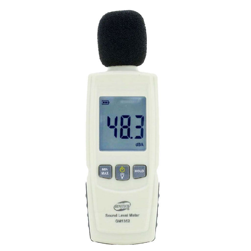 The GM1352 noise meter is a mini environmental detection instrument, a sound level meter and decibel meter. It is applied in noise measurement, health prevention and various sound measurements, such as in bars, squares, homes, construction sites, roads, cars and other places  GM1352