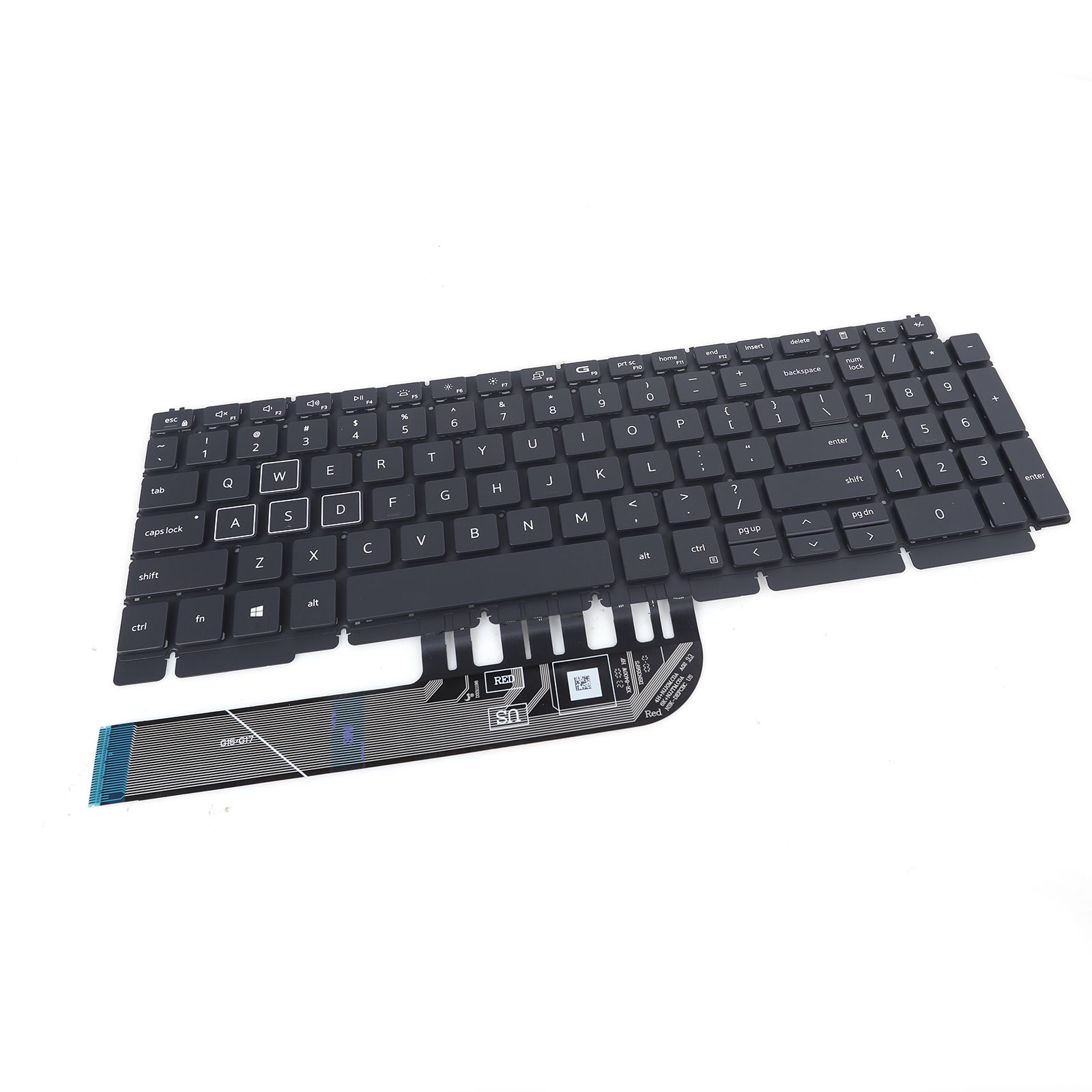 Dell G15-5510 5511 5515 5520 5525 5530 Black（Full Colorful Backlit，win8）  N/A