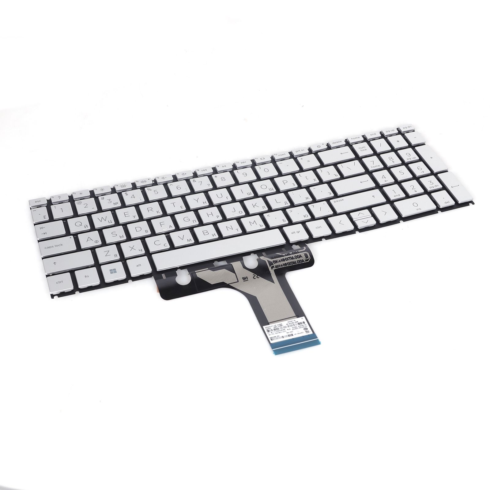 HP Pavilion X360 15-FD 15-FC 15-EG 15-EH 15S-ER 15-ER 17-CN 17-CP 17S-CU SILVER（Backlit，Small Enter，Win8）  9Z.NHXBV.80R