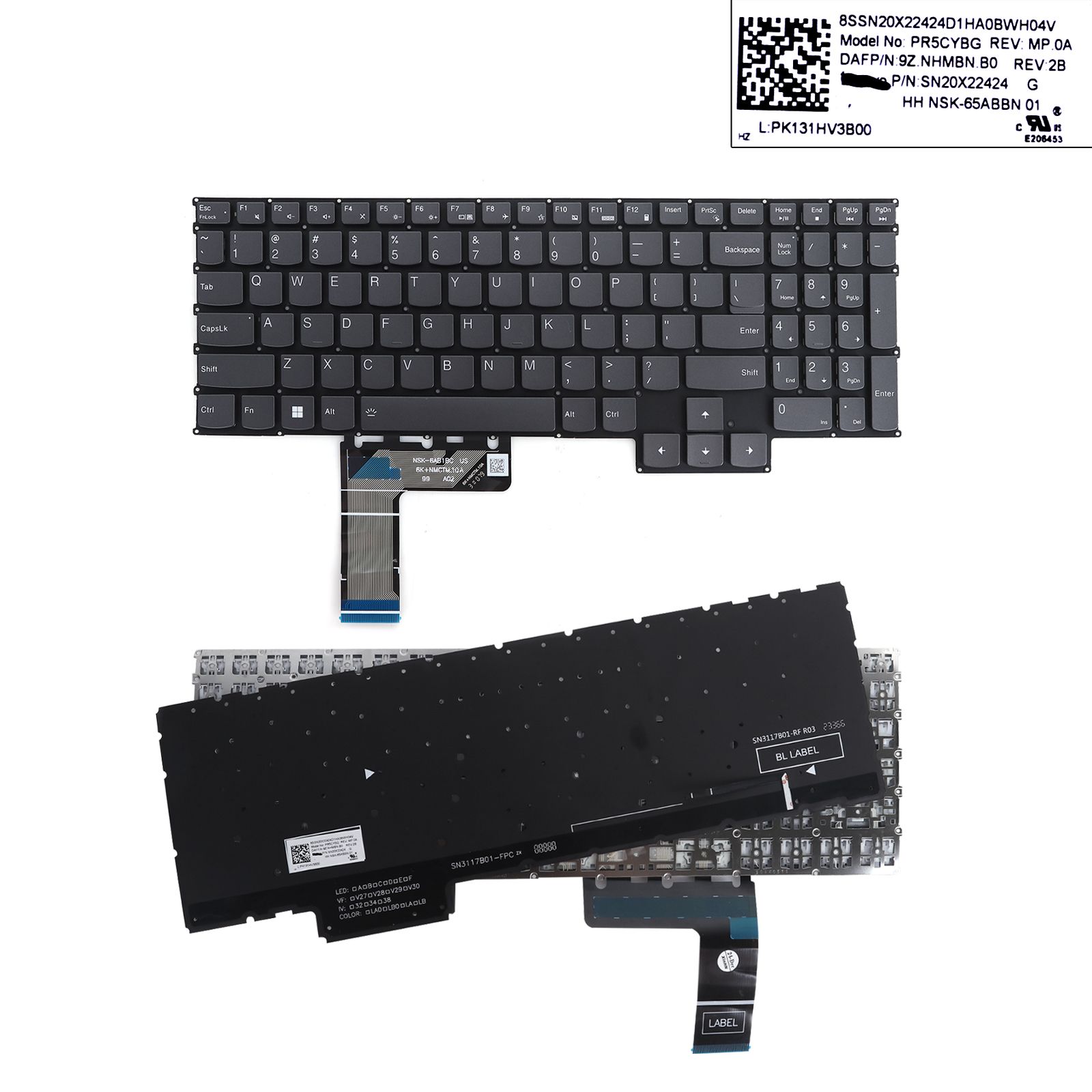 LENOVO LOQ G5000 15ARP9 15AHP9 15IAX9 15IAX9 15IRX9 15IAX9I Black (Backlit)  N/A