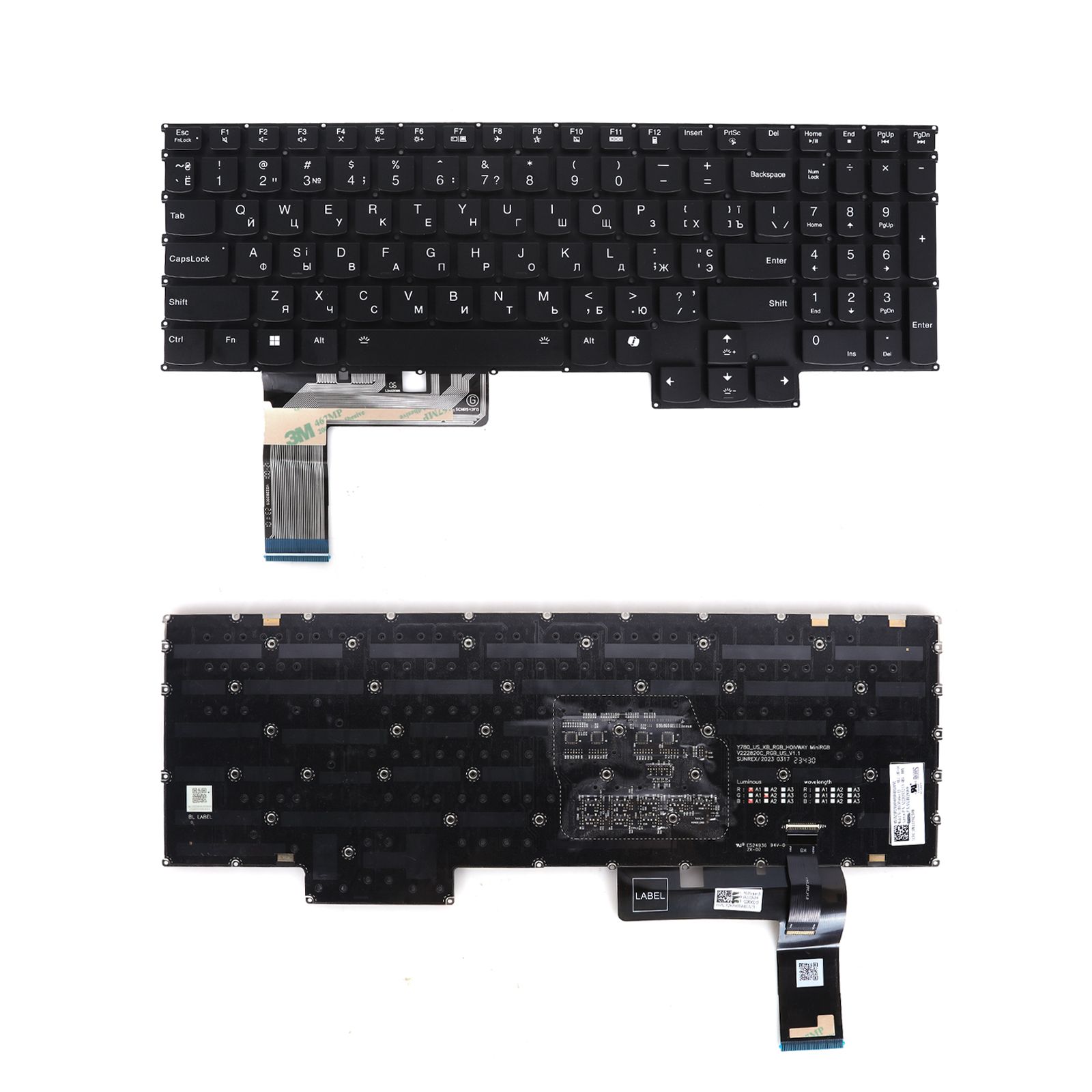 Lenovo R9000K Y9000K Y9000X Y9000P (2022/2023) BLACK（Full Colorful Backlit，AI，Win8）  N/A