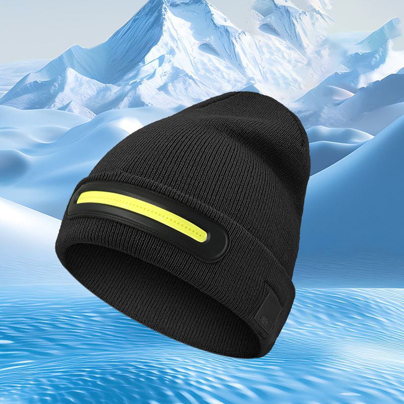 Strong lighting thermal cap Outdoor sports cold light cap LED lighting charging luminescent cap  M1-TD3