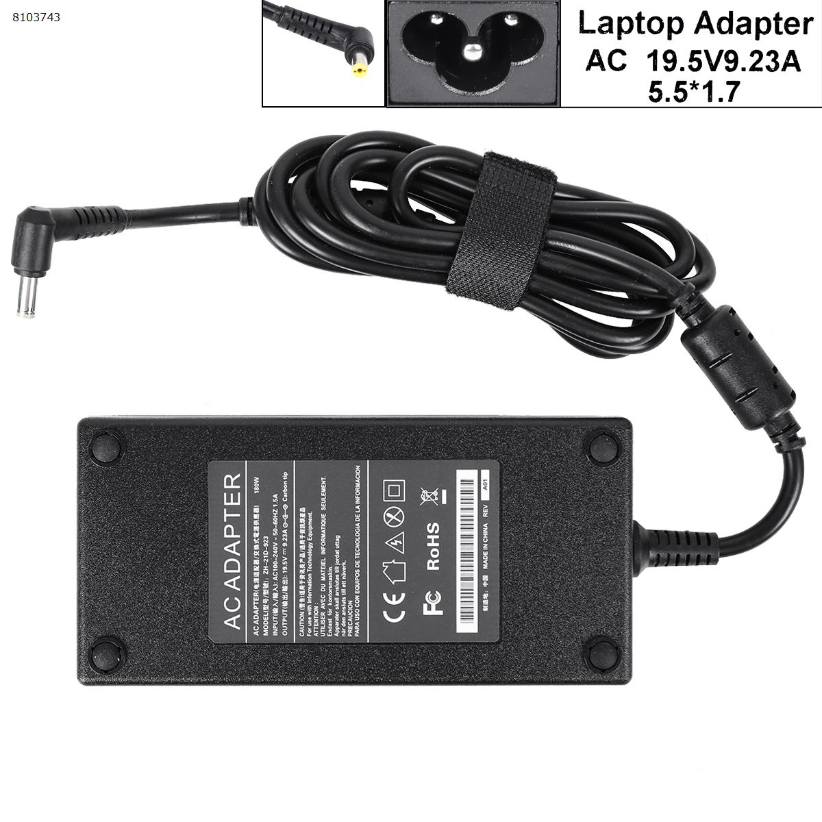 Acer 19.5V 9.23A 180W Φ5.5x1.7mm（High copy） Laptop Adapter 19.5V 9.23A 180W Φ5.5X1.7MM