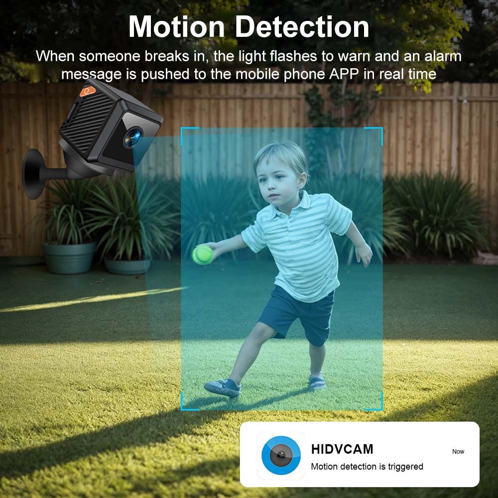 1080 high-definition camera magnetic attraction wireless intelligent mobile detection night vision remote monitoring home network camera W02  W02