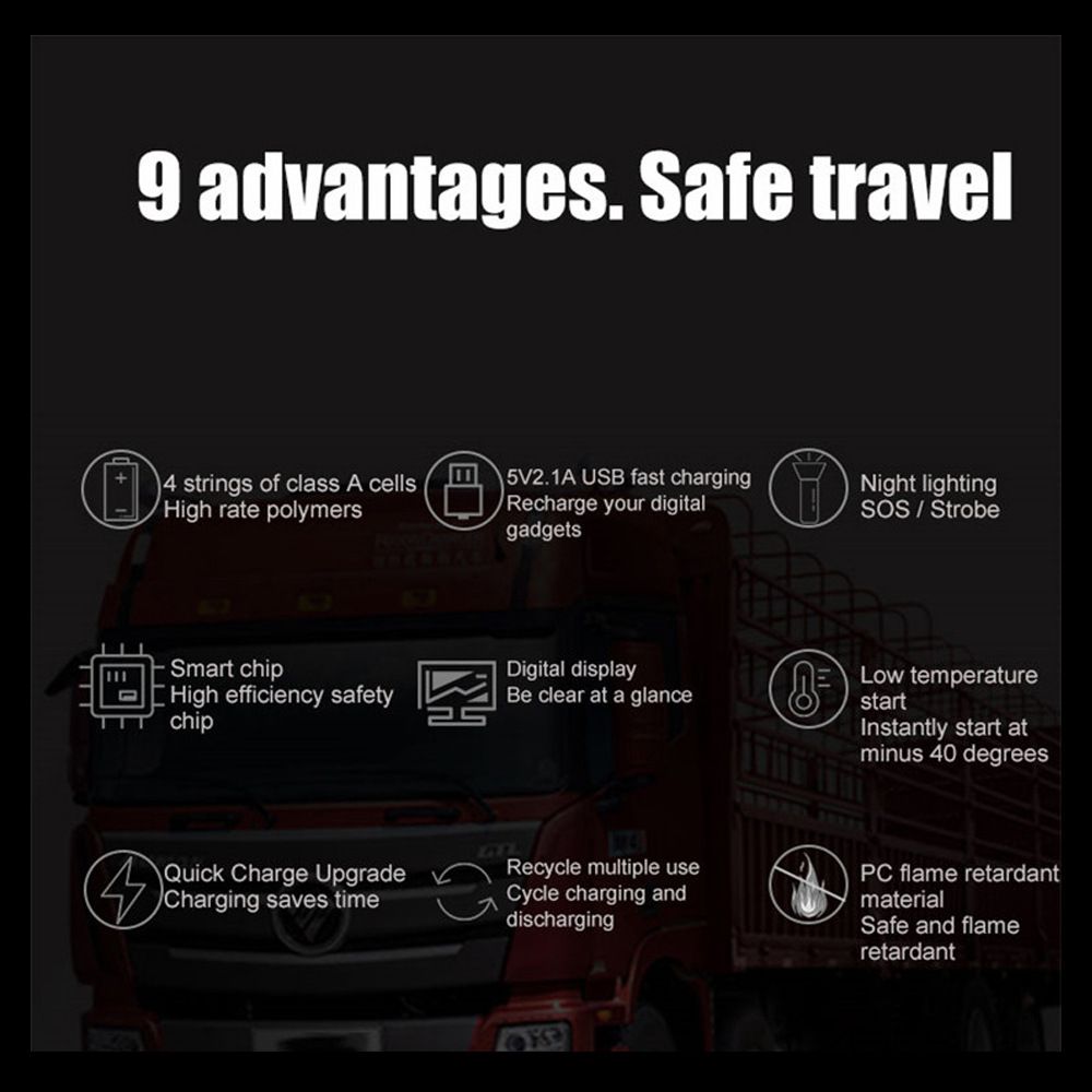 Multi-function Car Jump Starter Air Pump Portable Air Compressor Auto Tire Inflator Emergency Power Supply  FJS-950