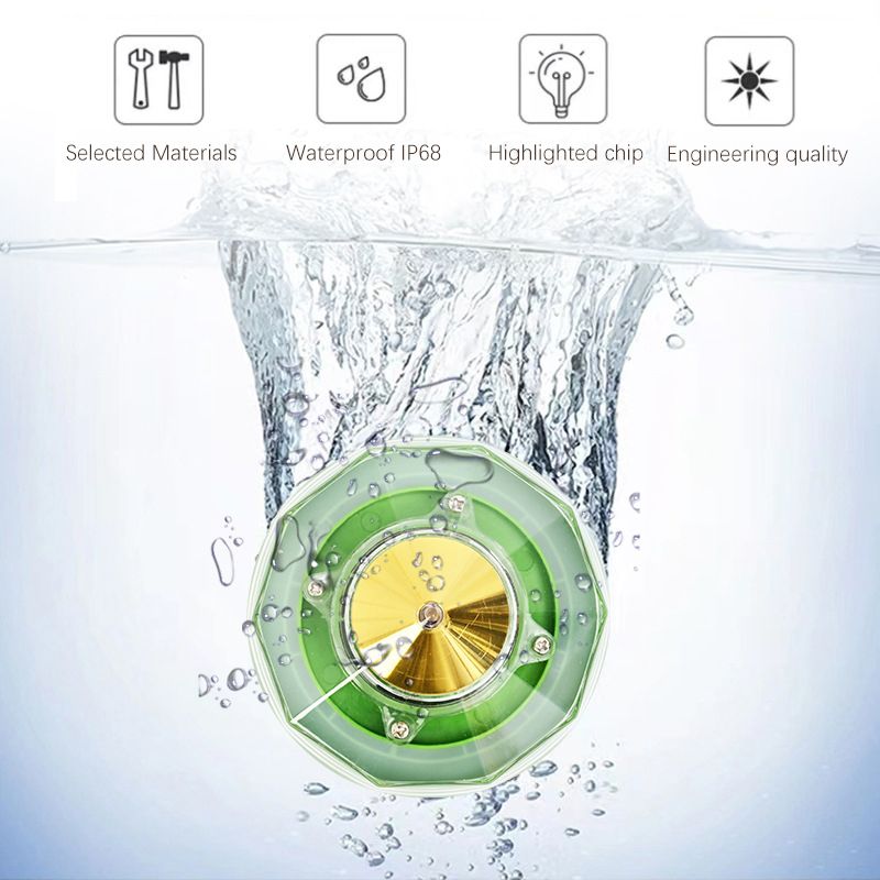 Outdoor waterproof solar pool light, swimming pool light, colored park pond night light, courtyard floating landscape decorative light, RGB color variable light, LED light LED Bulb YC1