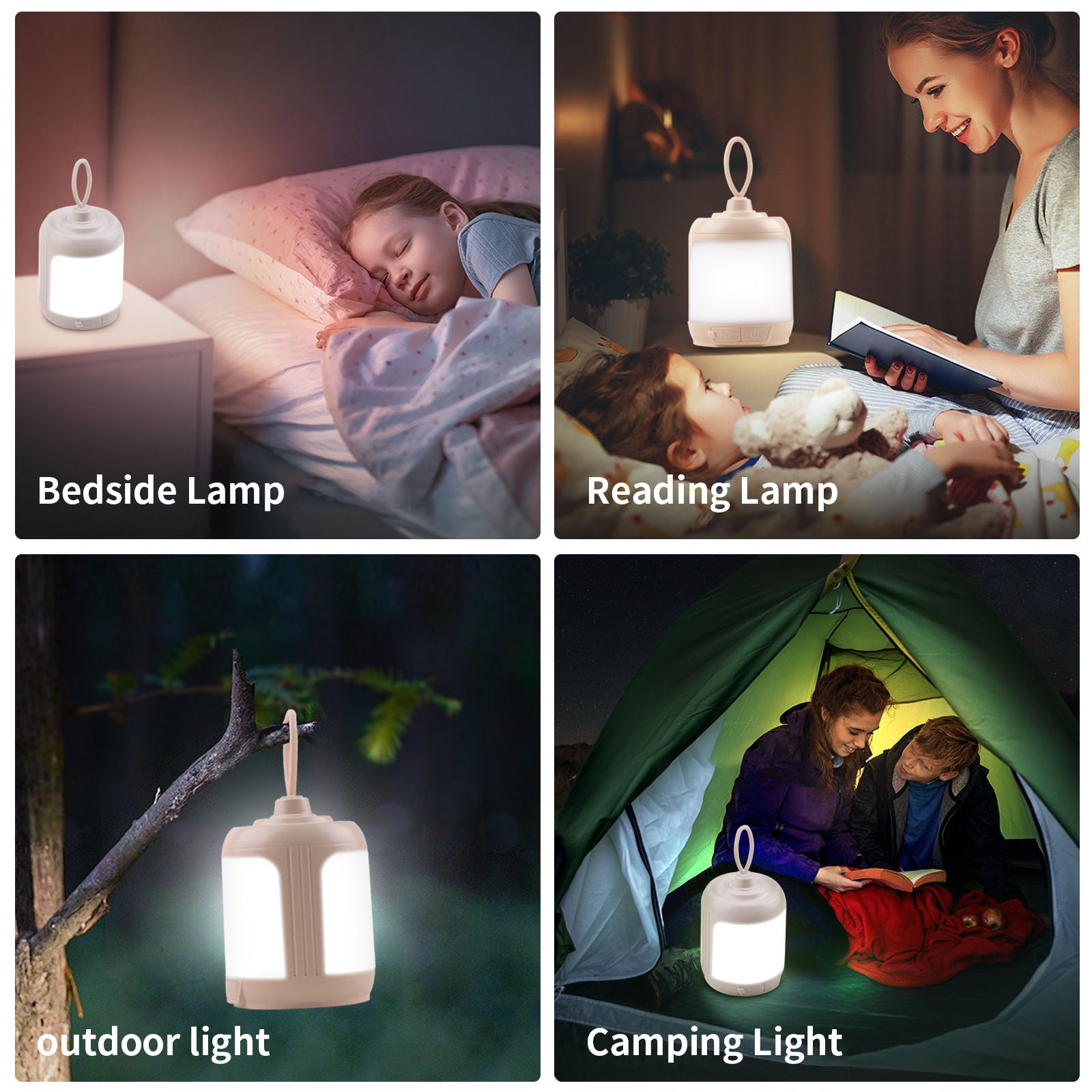 Mini outdoor camping light Atmosphere light USB charging led ultra bright lighting Tent light Portable lamp White + warm light  LW-10