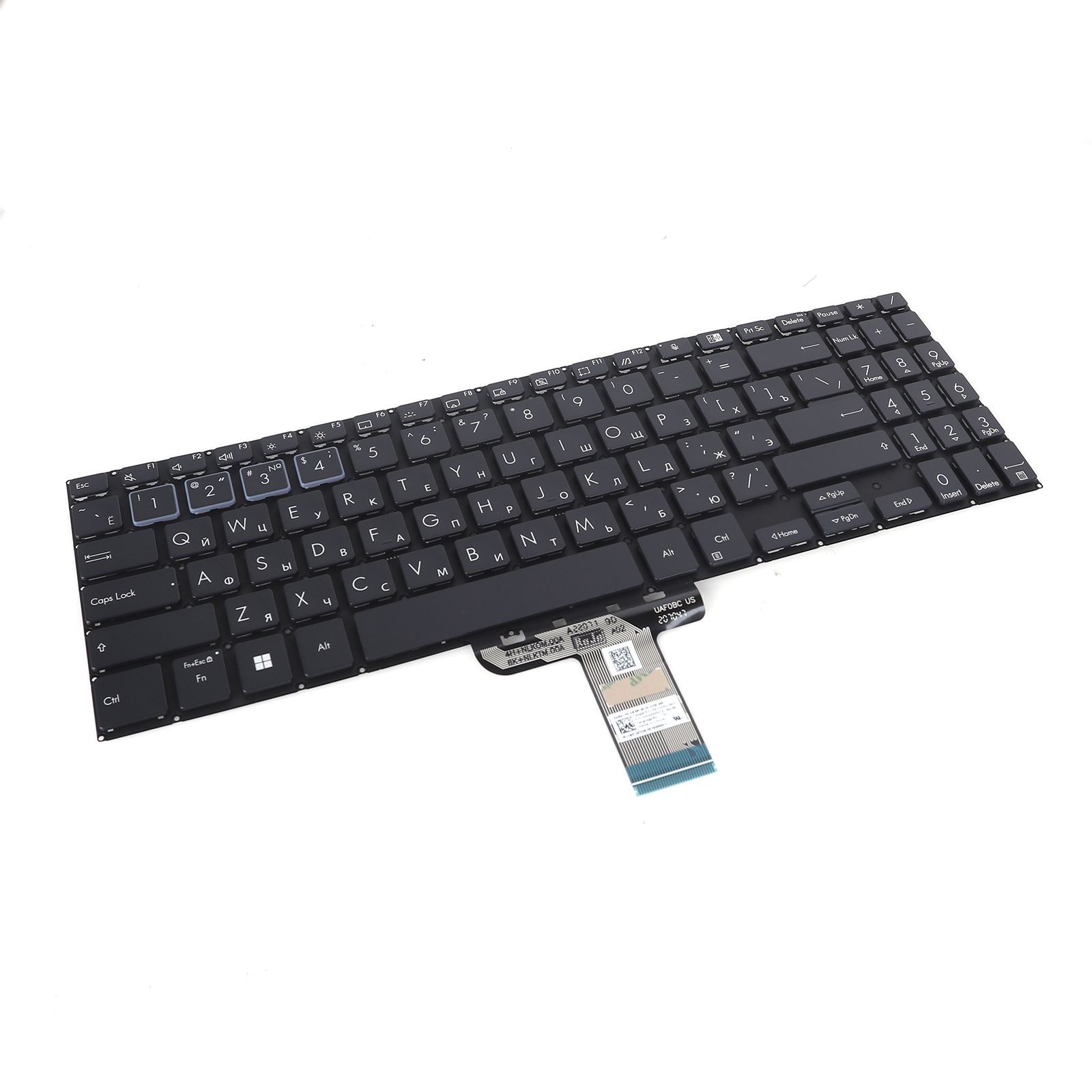Asus ExpertBook B1500 B1508 P1550 PX555 BW150 BLACK（Backlit，Small Enter，Win8）  9Z.NLKBC.00R