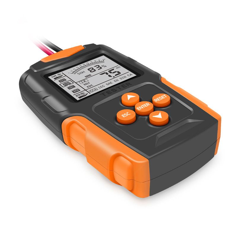 12V 24V Car battery tester  LCD Battery Analyzer Test Tool Digital Analyzer Tester for Car Truck Motorcycle SUV Boat and More  FBT200