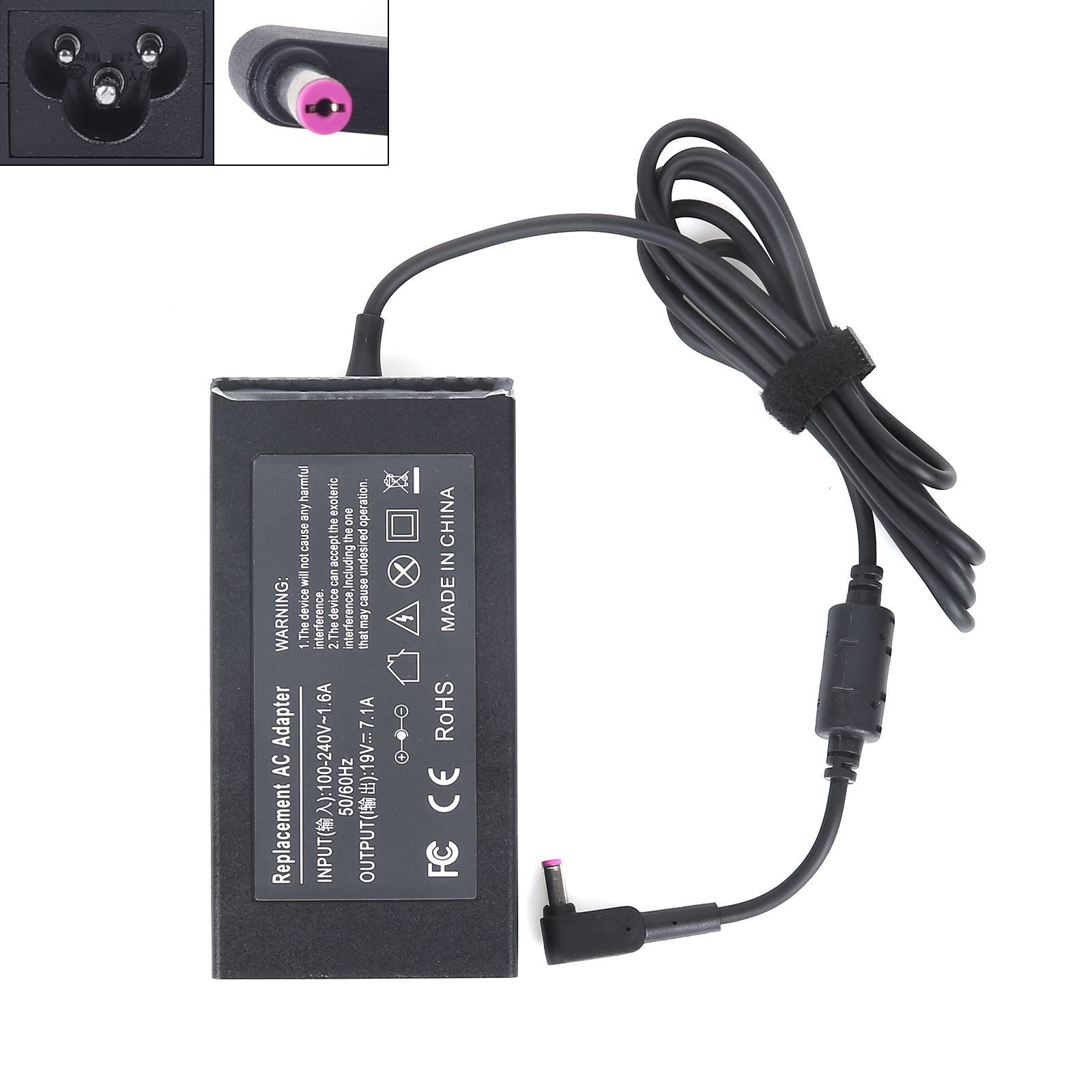 Acer 19V 7.1A 135W Φ5.5x1.7mm (High copy) Laptop Adapter 19V 7.1A 135W Φ5.5X1.7MM