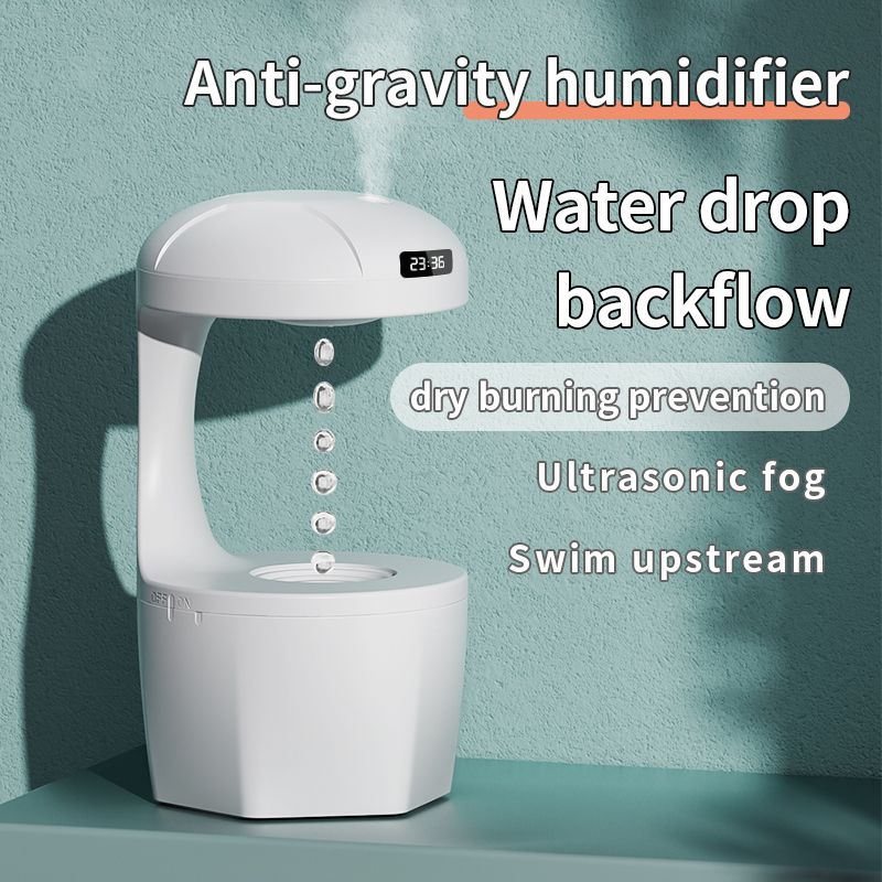 Anti-gravity water drop backflow Humidifier Aromatreatment machine 800ml large capacity air atomizing essential oil Office bedroom home quiet humidification convenient water filling time 8 hours  H11