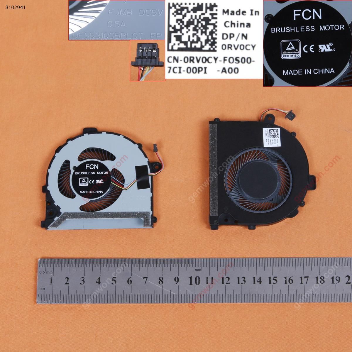 DELL Vostro 0RV0CY 13 5000 5370  (For CPU fan,Original) Laptop Fan FJMB    DFS531005PL0T   0RV0CY