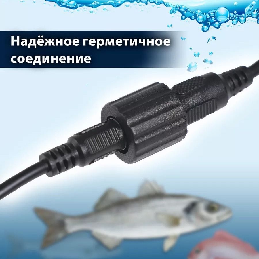 Portable Fish Finder, Water Depth & Temperature Fishfinder with Wired Sonar Sensor Transducer and LCD Display Fishing N/A